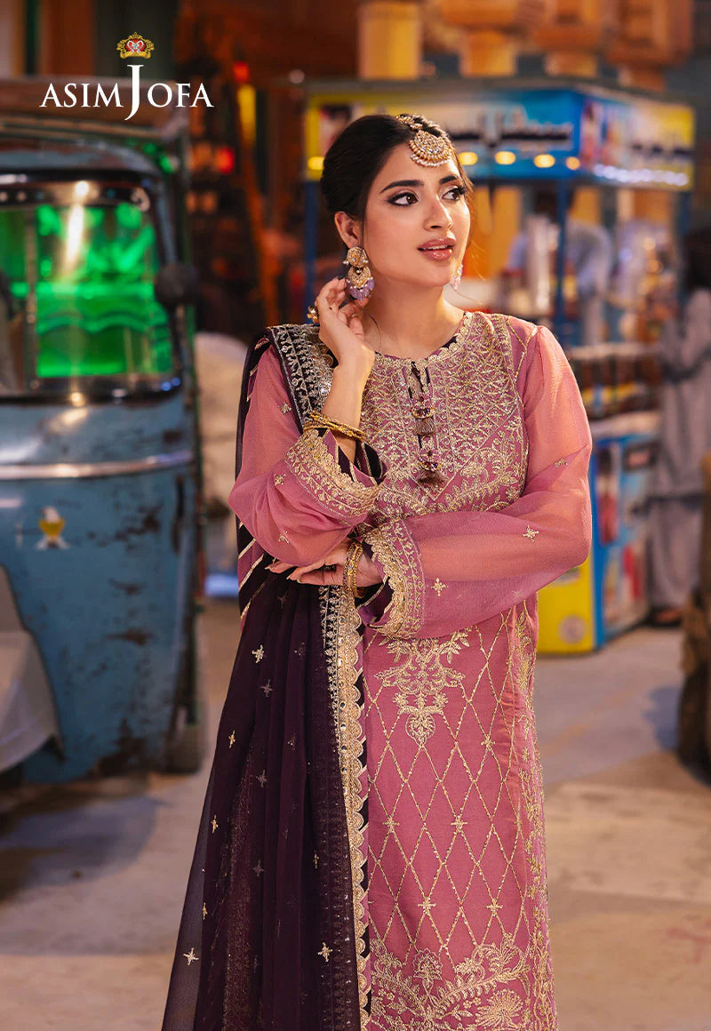 AJKK-24 Chamkeeli Collection by ASIM JOFA - 3 Pcs Unstitched Suit