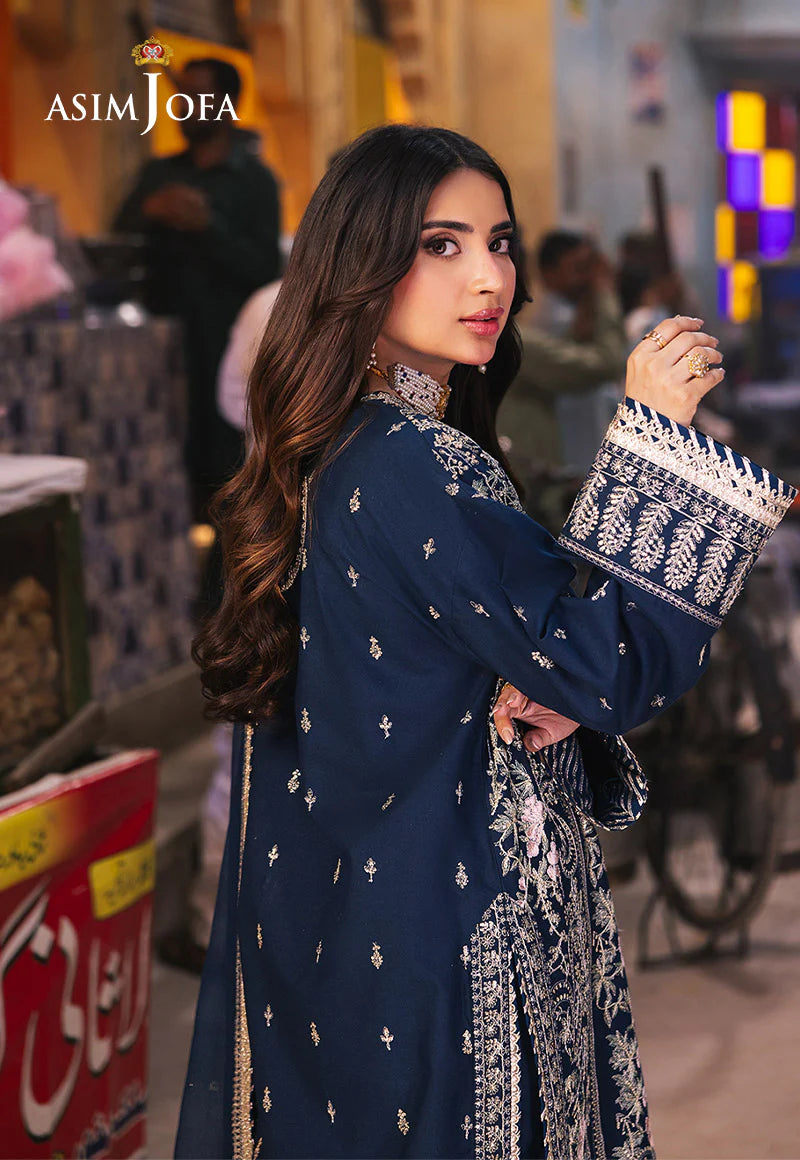 AJKK-25 Chamkeeli Collection by ASIM JOFA - 3 Pcs Unstitched Suit