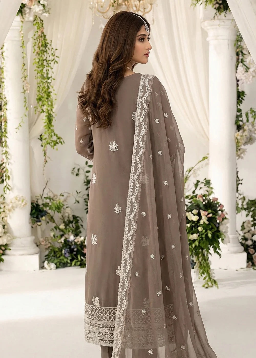 Orchid-04 Luxury Chiffon Noor Jahan by Noorma Kaamal - 3 Pcs