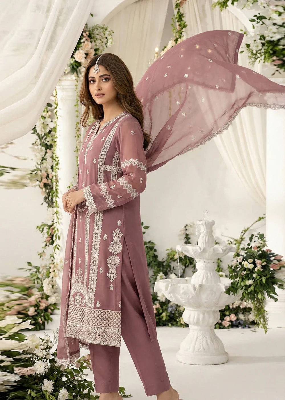 Jasmine-02 Luxury Chiffon Noor Jahan by Noorma Kaamal - 3 Pcs