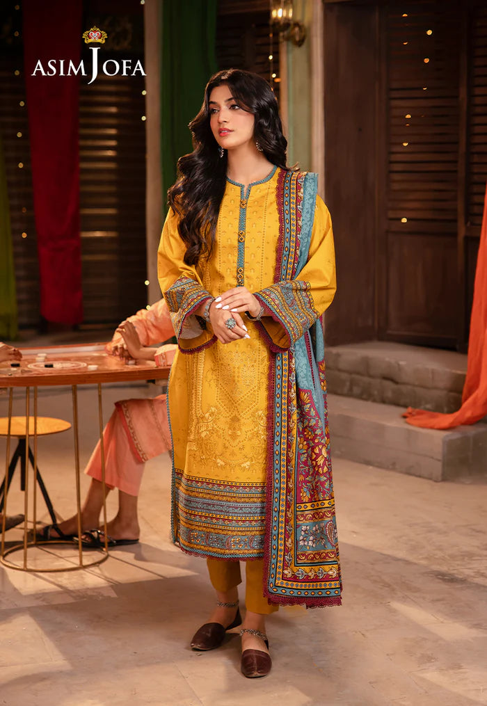 AJEL-18 PRINTED LAWN 3 PCS