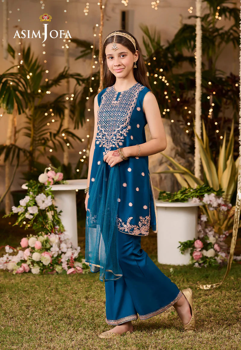 AJLK-02 EMBROIDERED POLY CHIFFON 3 PCS