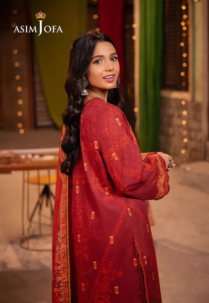 AJEL-19 PRINTED LAWN 3 PCS