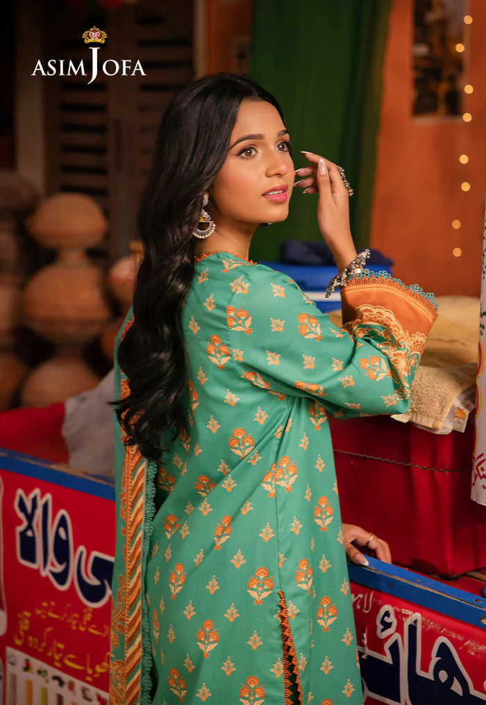 AJEL-20 PRINTED LAWN 3 PCS