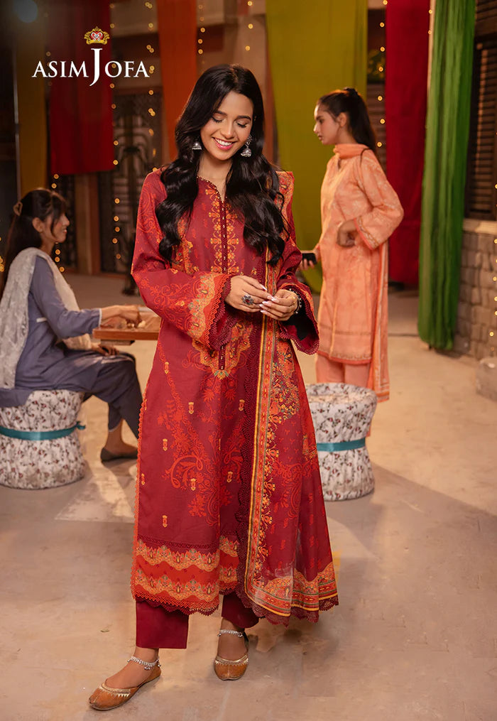 AJEL-19 PRINTED LAWN 3 PCS