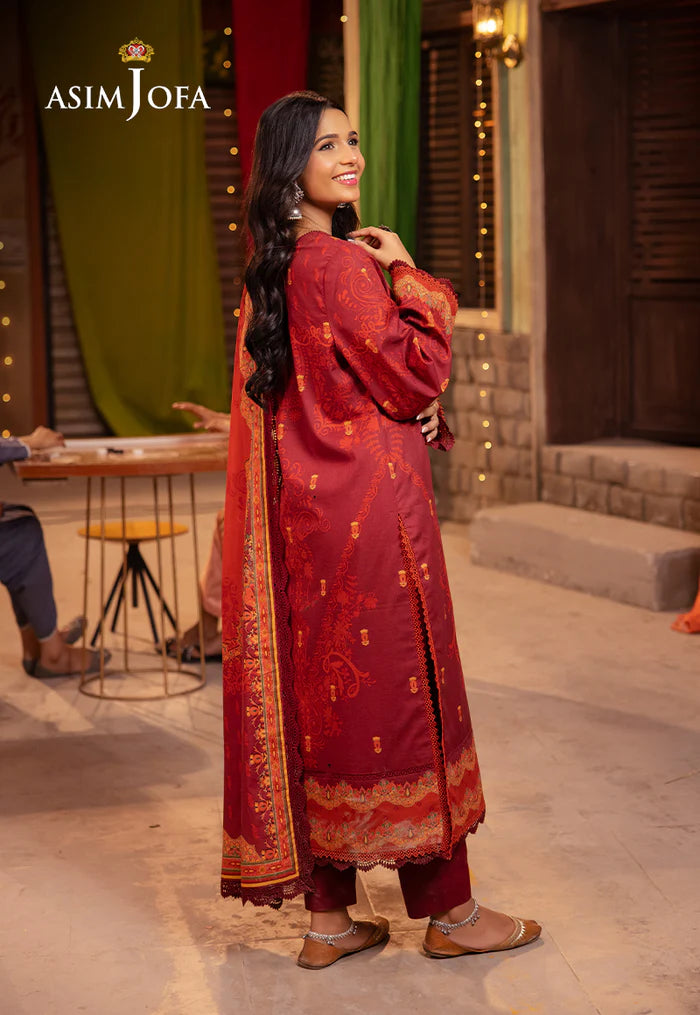 AJEL-19 PRINTED LAWN 3 PCS