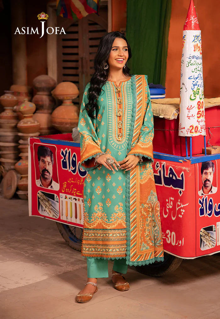 AJEL-20 PRINTED LAWN 3 PCS