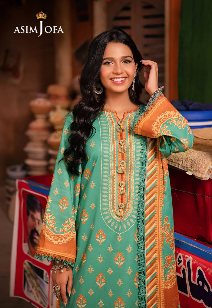 AJEL-20 PRINTED LAWN 3 PCS