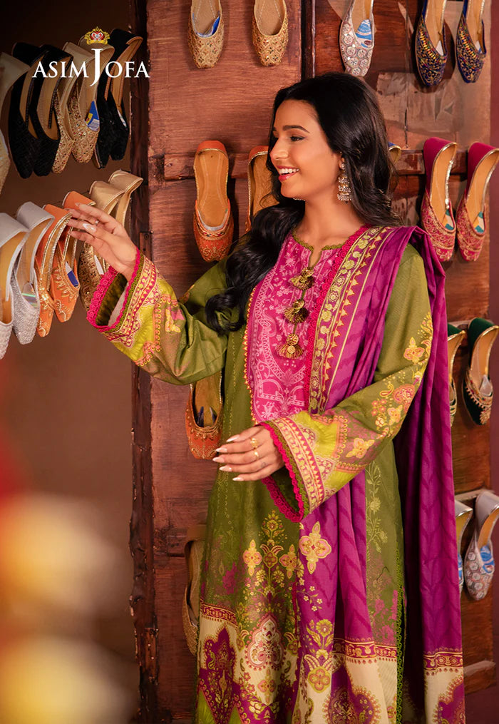 AJEL-17 PRINTED LAWN 3 PCS