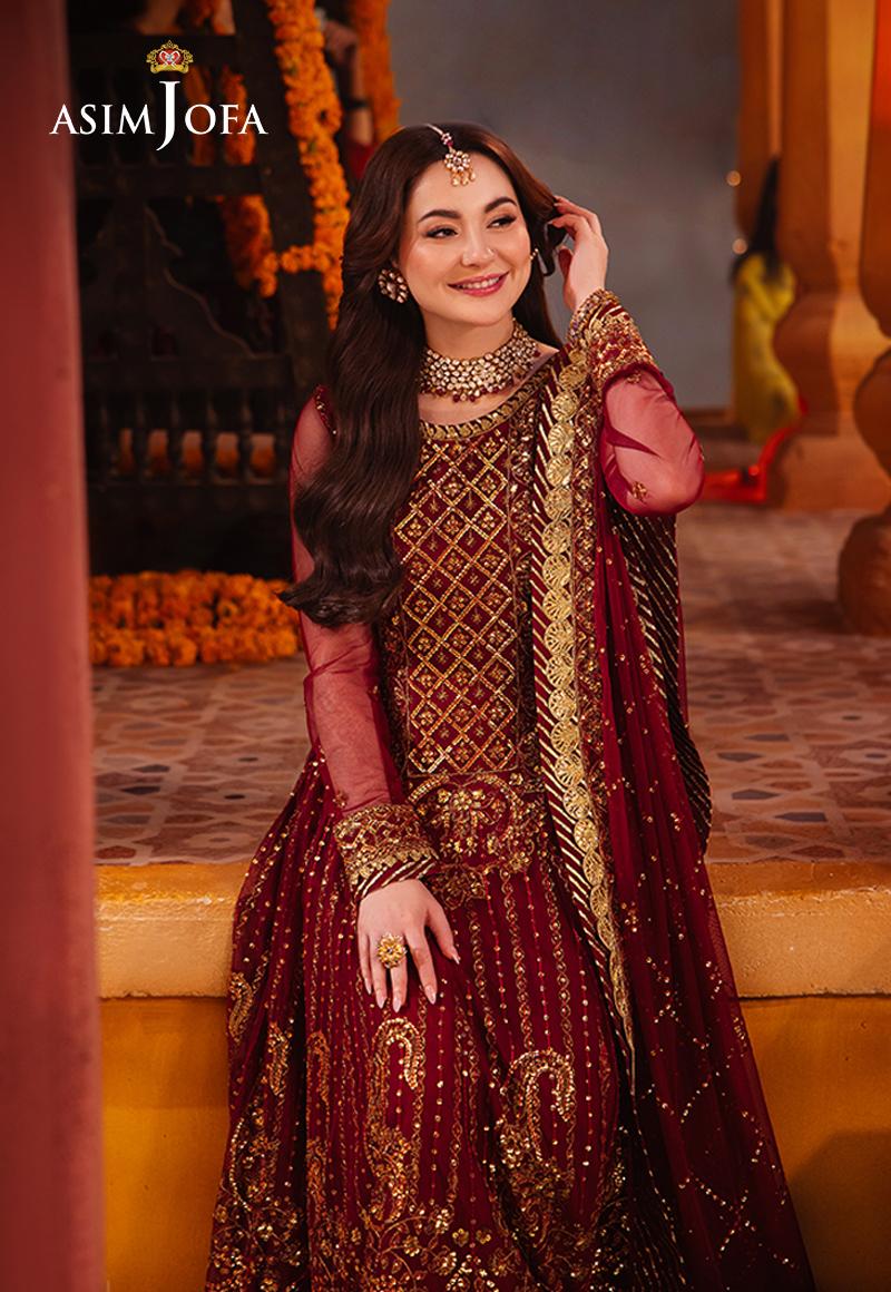 AJKK-13 Chamkeeli Collection by ASIM JOFA - 3 Pcs Unstitched Suit