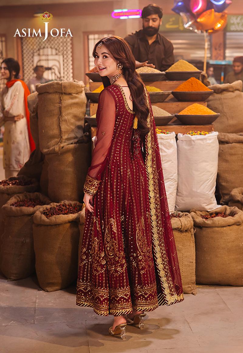 AJKK-13 Chamkeeli Collection by ASIM JOFA - 3 Pcs Unstitched Suit
