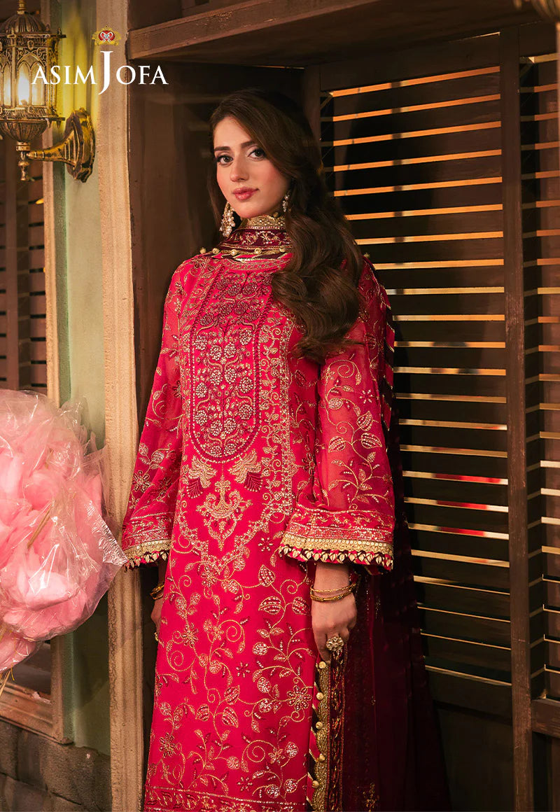 AJKK-11 Chamkeeli Collection by ASIM JOFA - 3 Pcs Unstitched Suit