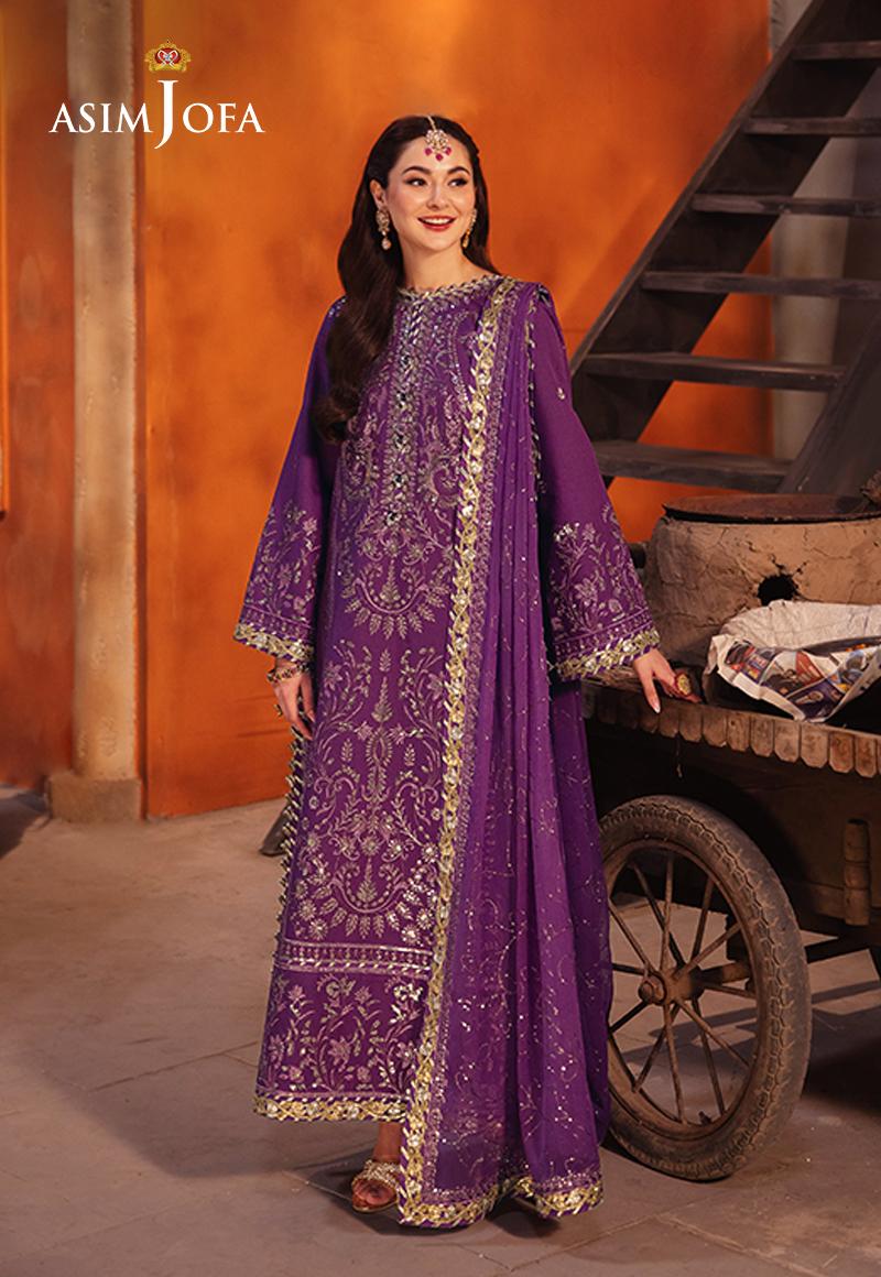 AJKK-07 Chamkeeli Fashion by ASIM FASHION - 3 Pcs Unstitched Suit