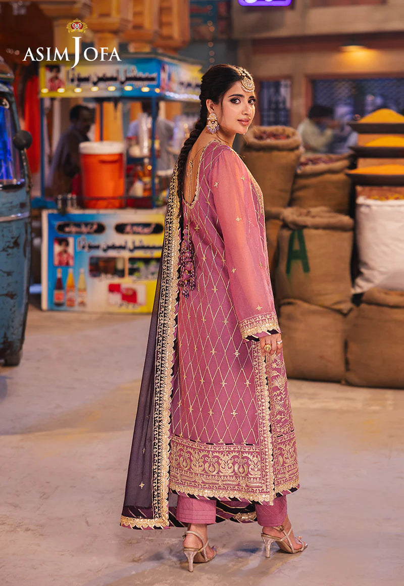 AJKK-24 Chamkeeli Collection by ASIM JOFA - 3 Pcs Unstitched Suit