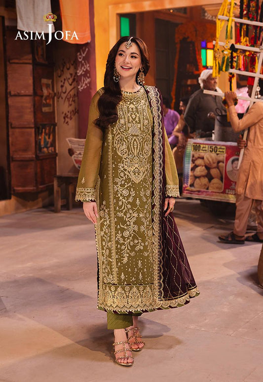 AJKK-23 Chamkeeli Collection by ASIM JOFA - 3 Pcs Unstitched Suit