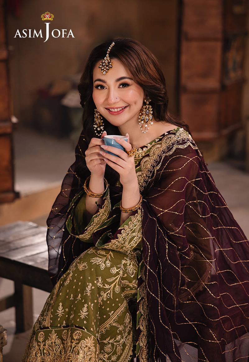 AJKK-23 Chamkeeli Collection by ASIM JOFA - 3 Pcs Unstitched Suit