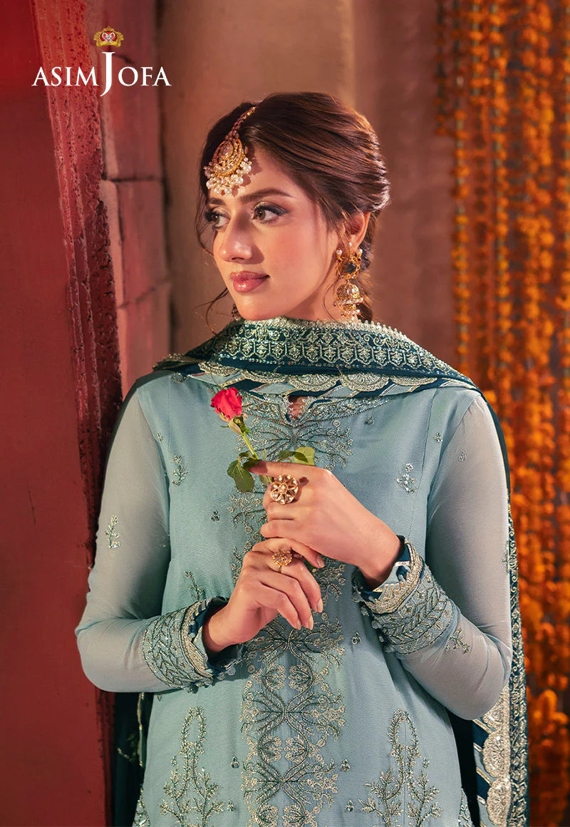 AJKK-17 Chamkeeli Collection by ASIM JOFA - 3 Pcs Unstitched Suit