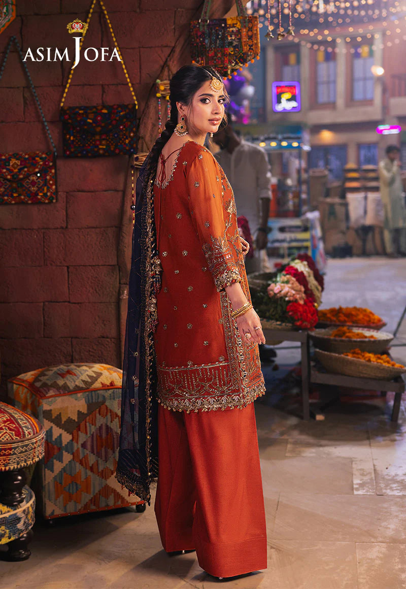 AJKK-10 Chamkeeli Collection by ASIM JOFA - 3 Pcs Unstitched Suit