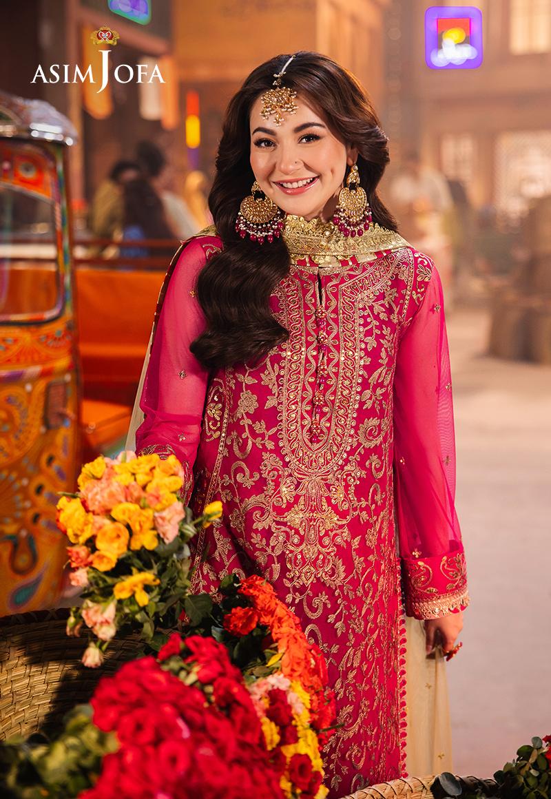 AJKK-14 Chamkeeli Collection by ASIM JOFA - 3 Pcs Unstitched Suit