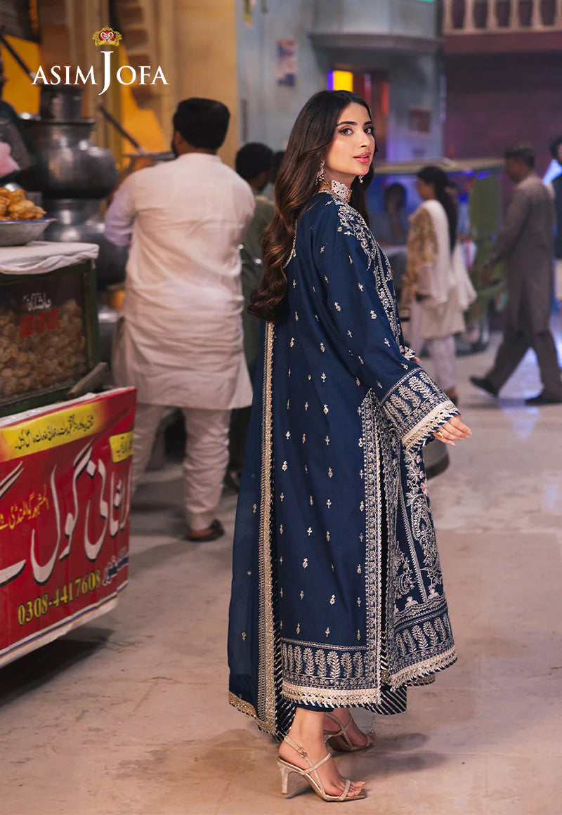 AJKK-25 Chamkeeli Collection by ASIM JOFA - 3 Pcs Unstitched Suit