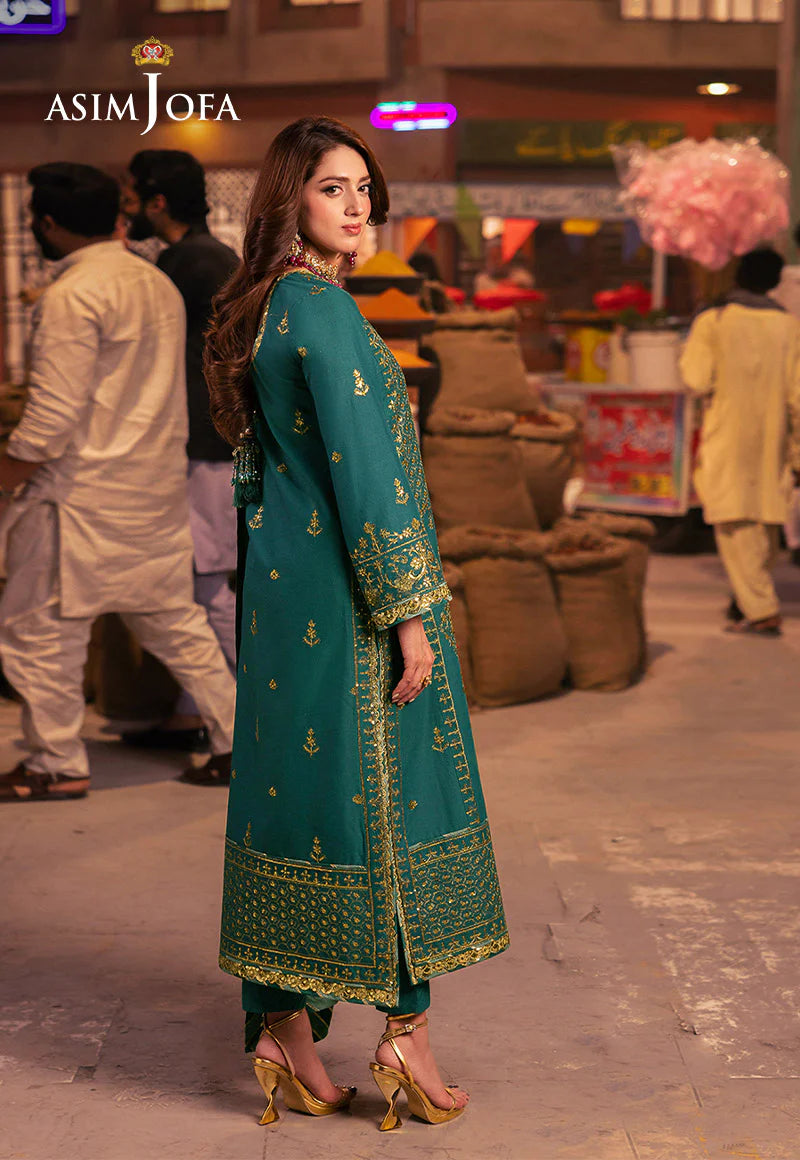 AJKK-27 Chamkeeli Collection by ASIM JOFA - 3 Pcs Unstitched Suit