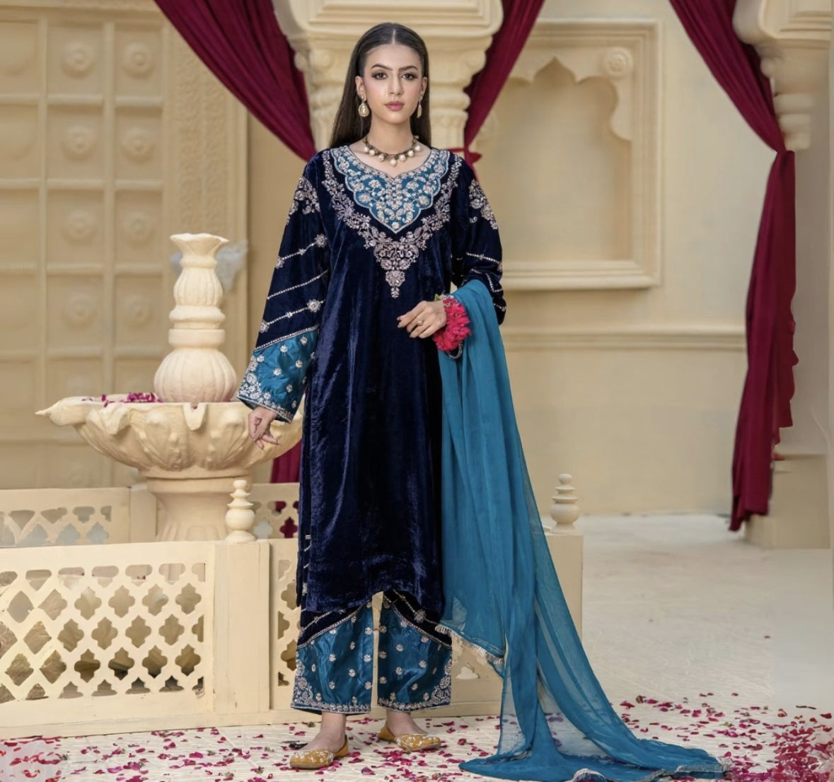 BBV1-01 Navy Blue and Teal