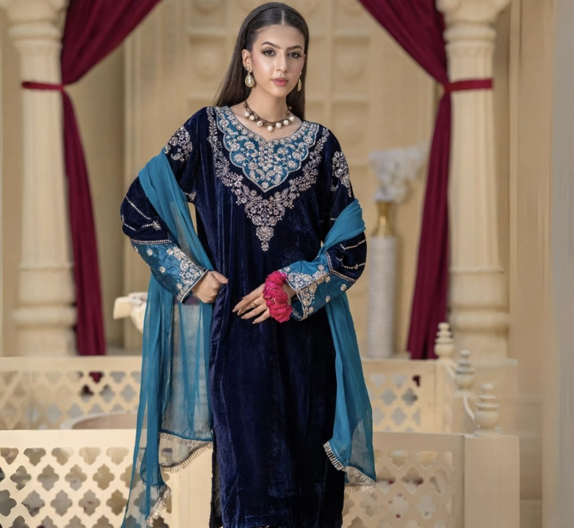 BBV1-01 Navy Blue and Teal