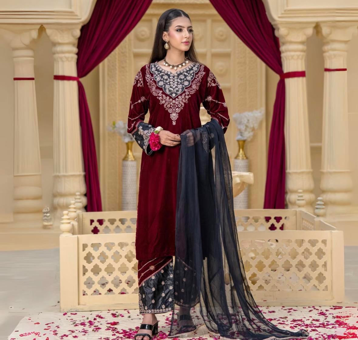 BBV1-05 Maroon and Black