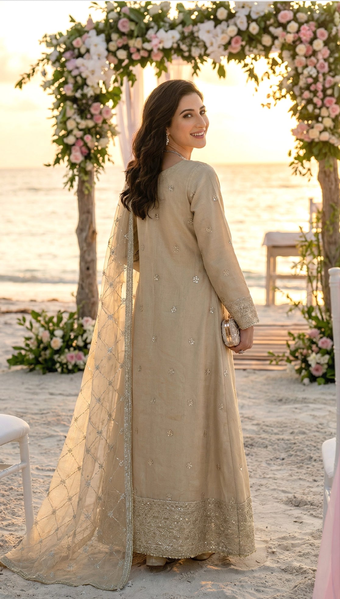 NK-RSE-01 - Embroidered Raw Silk - 3 Pcs