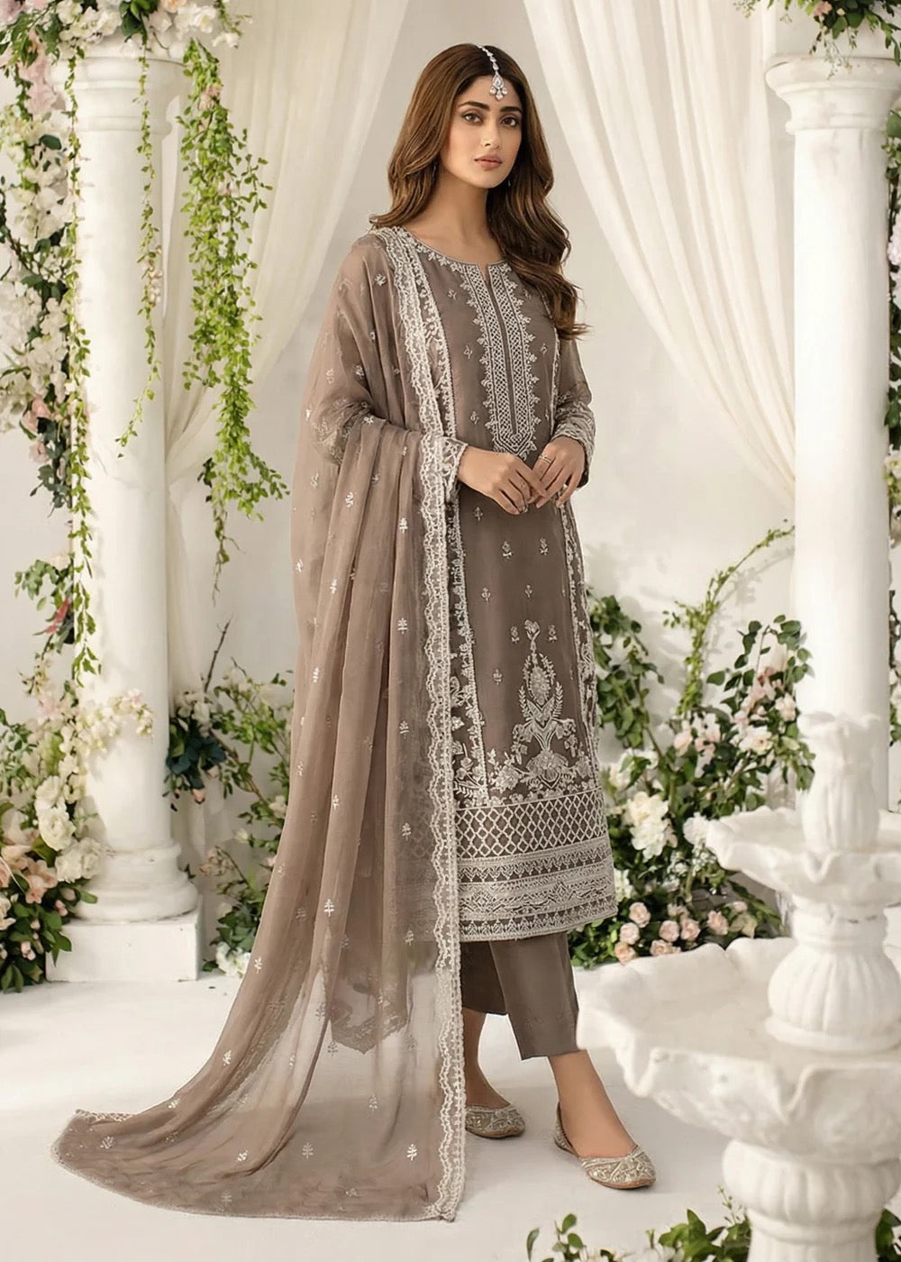 Orchid-04 Luxury Chiffon Noor Jahan by Noorma Kaamal - 3 Pcs