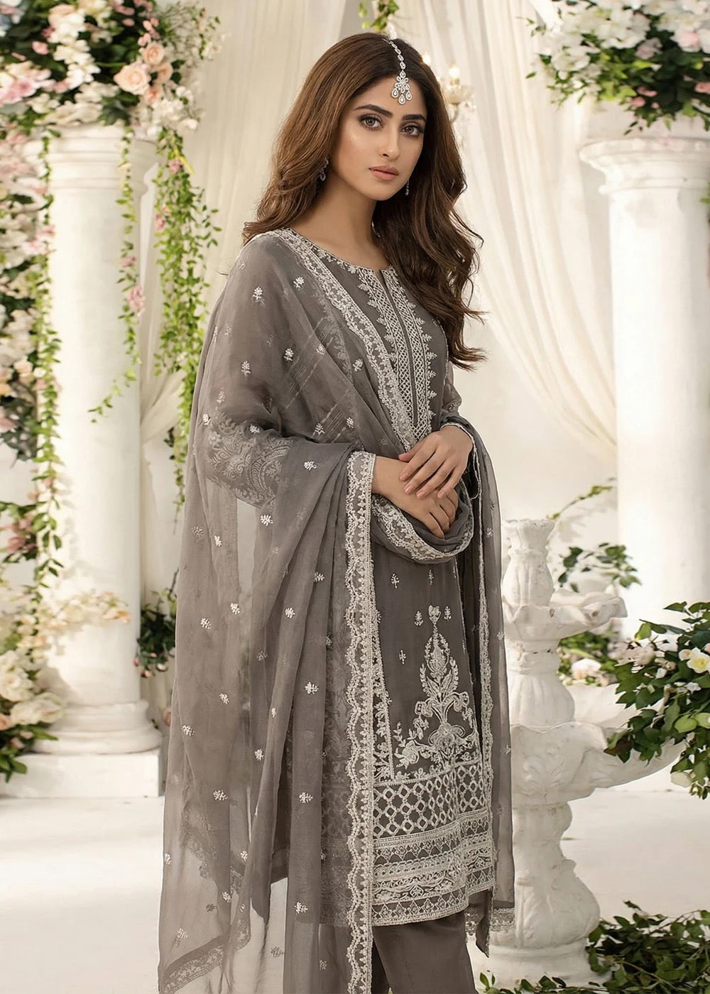 Orchid-04 Luxury Chiffon Noor Jahan by Noorma Kaamal - 3 Pcs