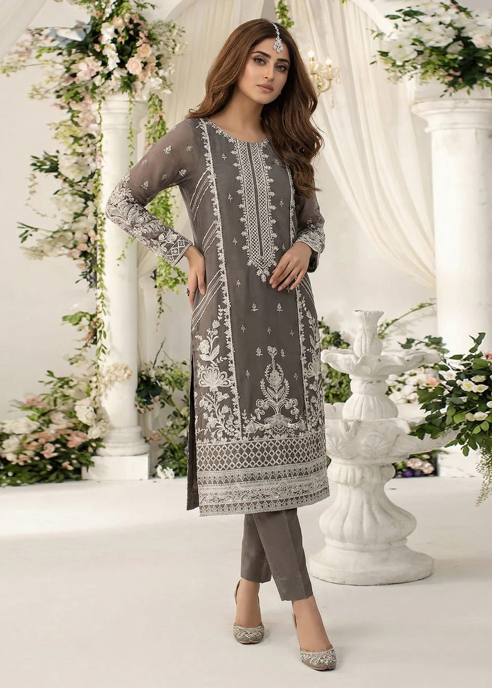 Orchid-04 Luxury Chiffon Noor Jahan by Noorma Kaamal - 3 Pcs