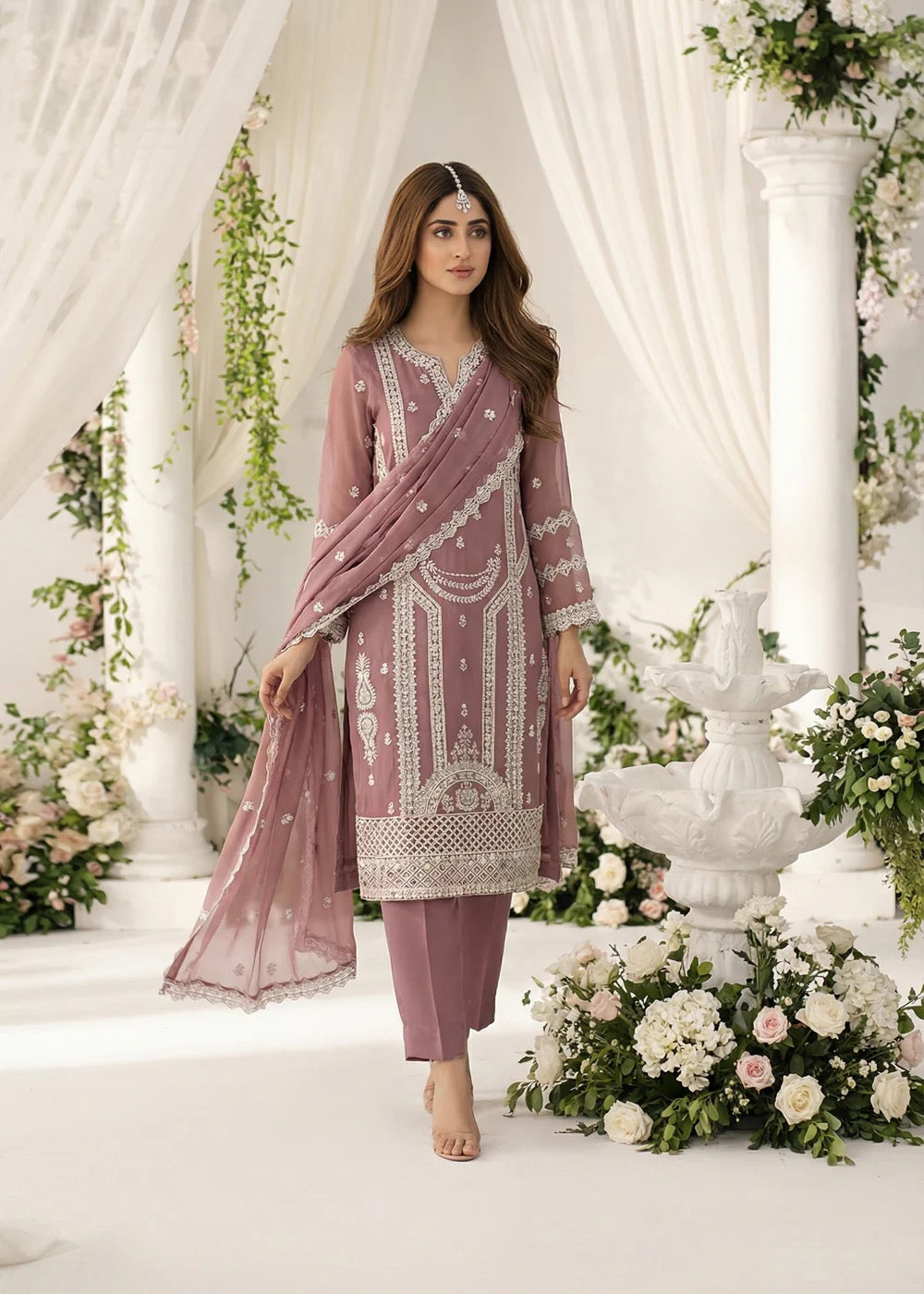 Jasmine-02 Luxury Chiffon Noor Jahan by Noorma Kaamal - 3 Pcs