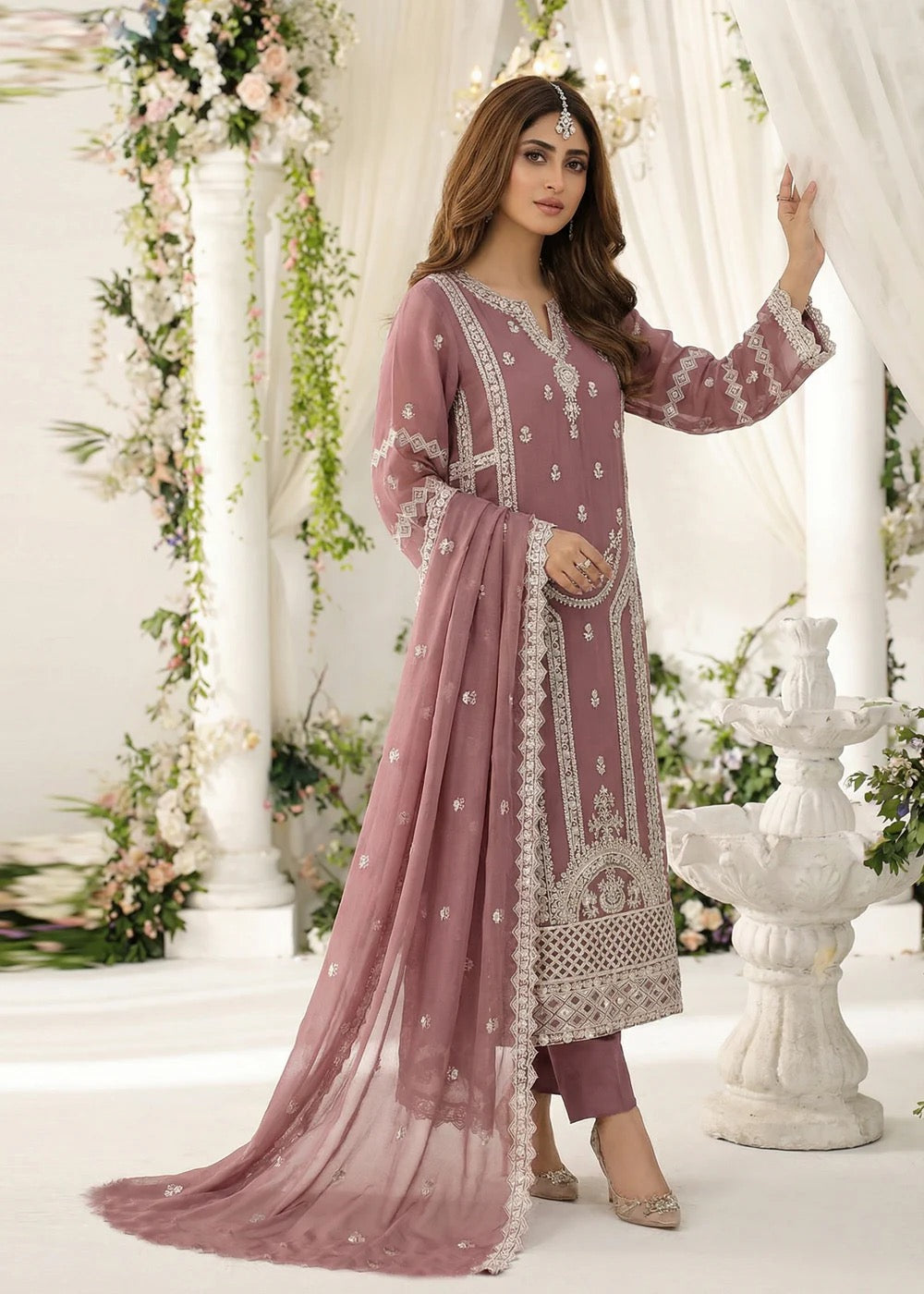 Jasmine-02 Luxury Chiffon Noor Jahan by Noorma Kaamal - 3 Pcs