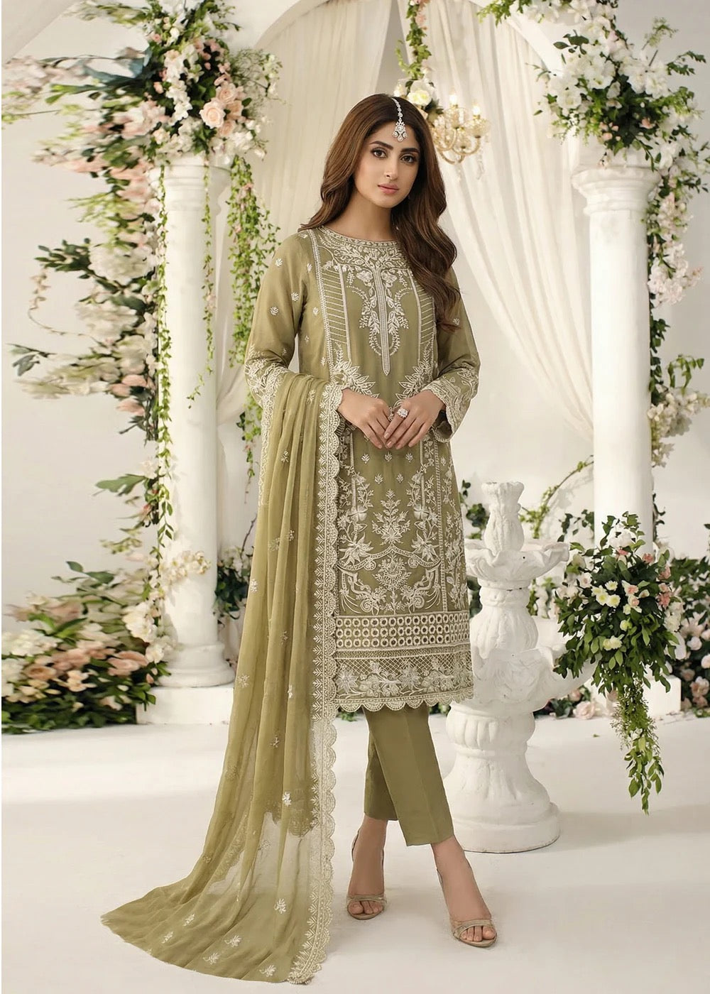 Tulip-01 Luxury Chiffon Noor Jahan by Noorma Kaamal - 3 Pcs