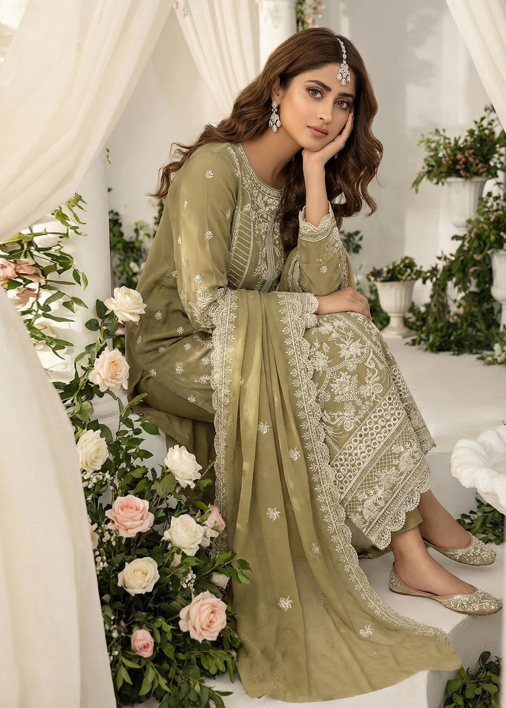 Tulip-01 Luxury Chiffon Noor Jahan by Noorma Kaamal - 3 Pcs