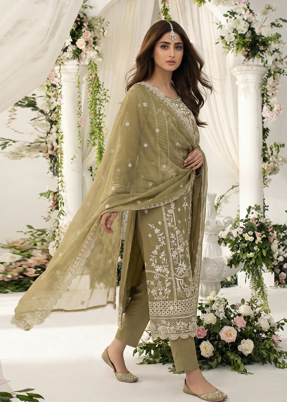 Tulip-01 Luxury Chiffon Noor Jahan by Noorma Kaamal - 3 Pcs